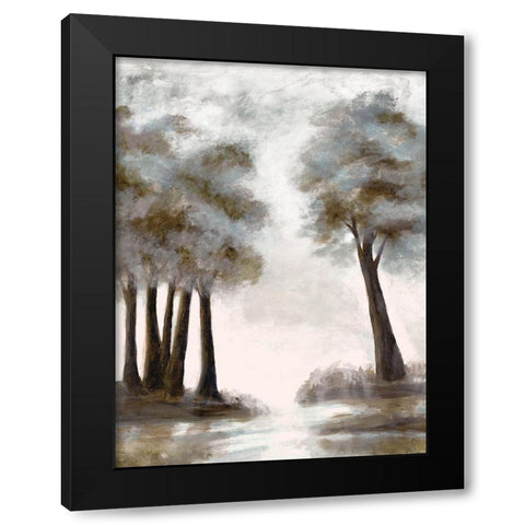 Wooded Vista Black Modern Wood Framed Art Print by Charest, Doris