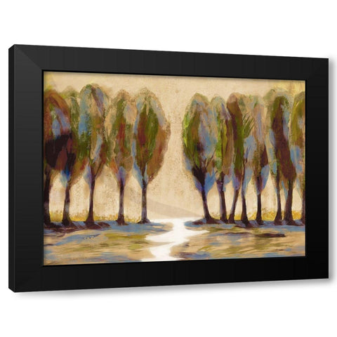 Panorama Black Modern Wood Framed Art Print with Double Matting by Charest, Doris