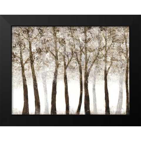 Wooded Grove Black Modern Wood Framed Art Print by Charest, Doris