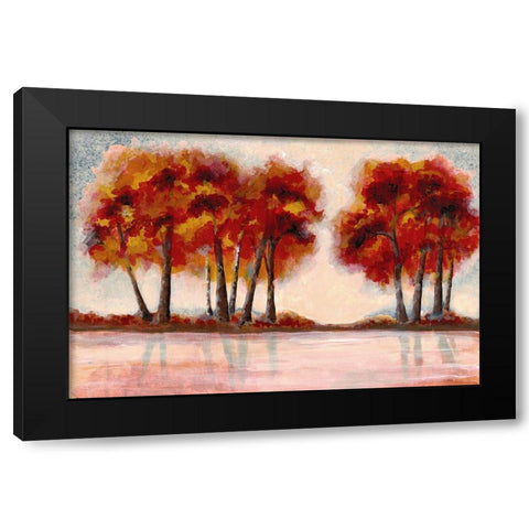 Fall Foliage 2 Black Modern Wood Framed Art Print by Charest, Doris