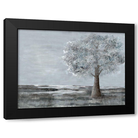 Solitary Beauty 1 Black Modern Wood Framed Art Print with Double Matting by Charest, Doris