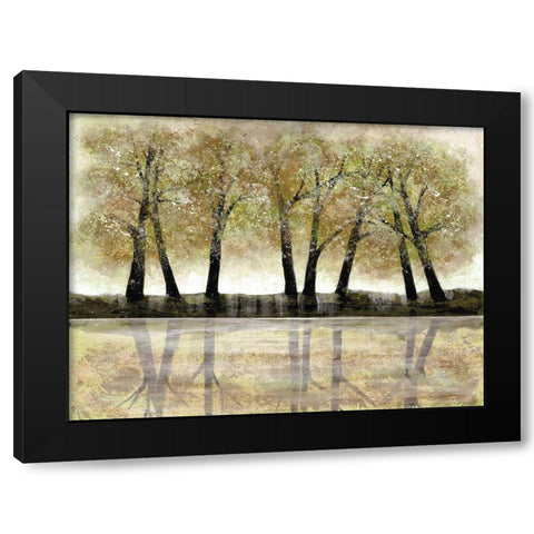 Spring Forest Black Modern Wood Framed Art Print by Charest, Doris