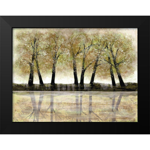 Spring Forest Black Modern Wood Framed Art Print by Charest, Doris