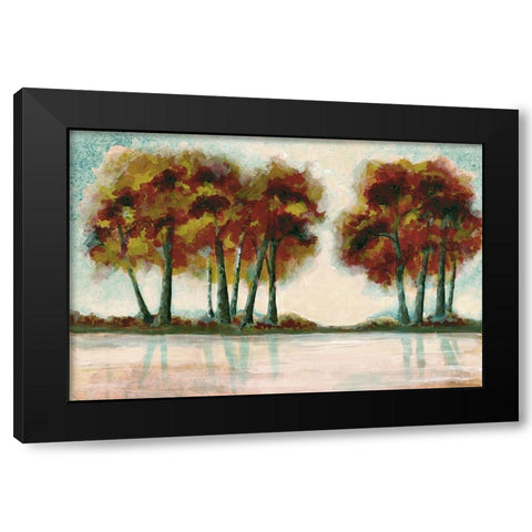 Peak Foliage Black Modern Wood Framed Art Print with Double Matting by Charest, Doris