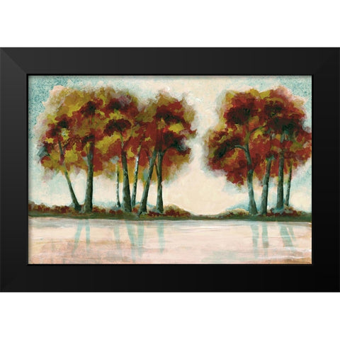 Peak Foliage Black Modern Wood Framed Art Print by Charest, Doris