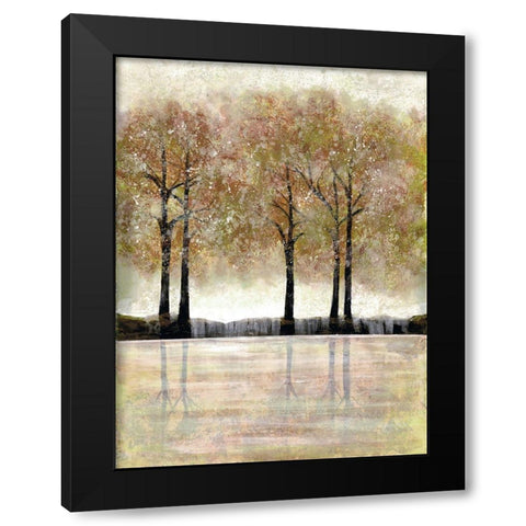 Serene Forest Black Modern Wood Framed Art Print by Charest, Doris