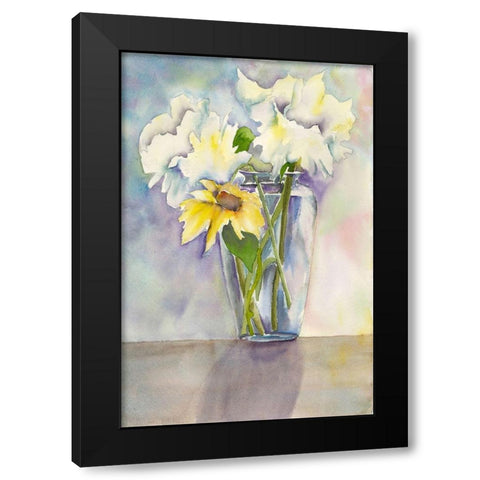 Bright Bouquet 1 Black Modern Wood Framed Art Print by Charest, Doris