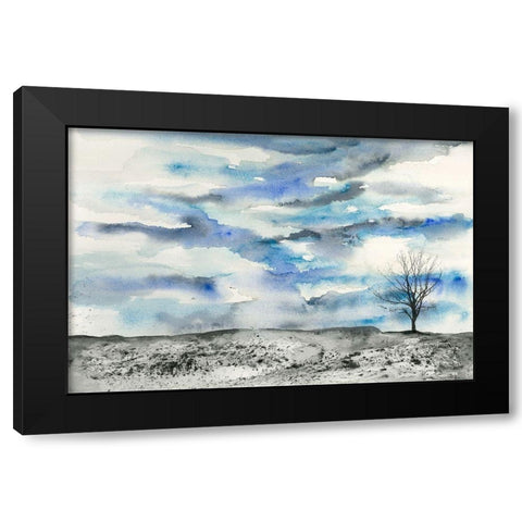 Fading Mirage 1 Black Modern Wood Framed Art Print with Double Matting by Charest, Doris