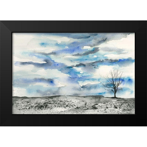 Fading Mirage 1 Black Modern Wood Framed Art Print by Charest, Doris