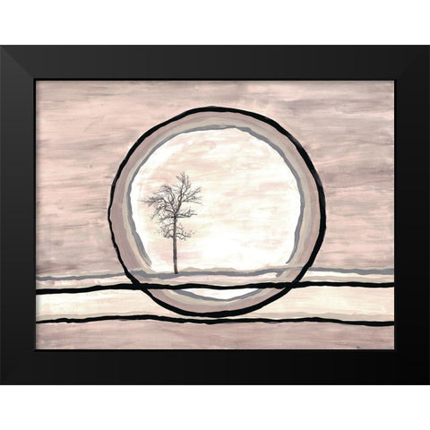 Uninhabited Horizon Black Modern Wood Framed Art Print by Charest, Doris