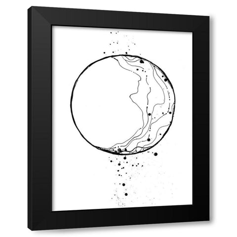 Eclipsed Vision Black Modern Wood Framed Art Print with Double Matting by Charest, Doris