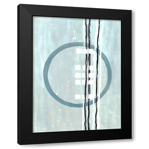 Threaded Loop Black Modern Wood Framed Art Print by Charest, Doris