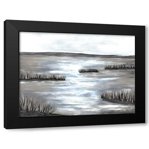 Marsh Scene Black Modern Wood Framed Art Print with Double Matting by Charest, Doris
