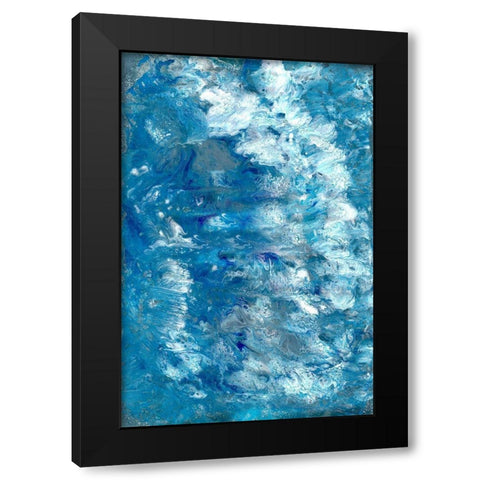 Relentless Flow Black Modern Wood Framed Art Print by Charest, Doris