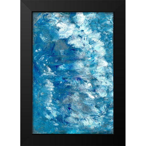 Relentless Flow Black Modern Wood Framed Art Print by Charest, Doris