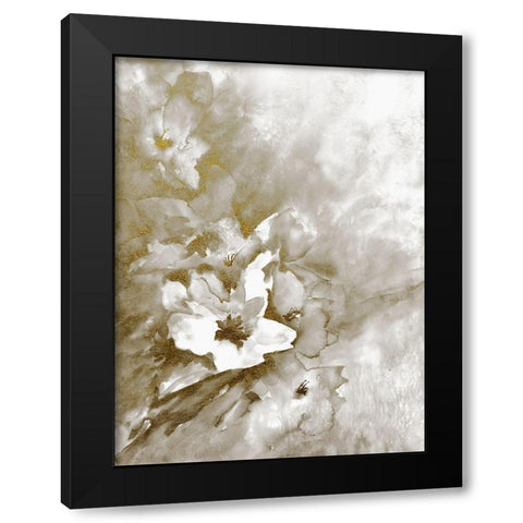 Lustrous Florals 2 Black Modern Wood Framed Art Print by Charest, Doris