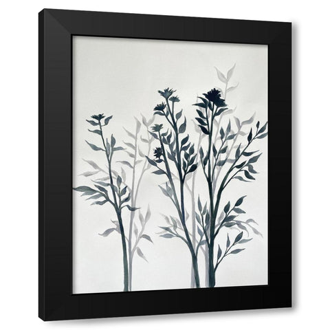 Botanical Inspiration 1 Black Modern Wood Framed Art Print by Charest, Doris