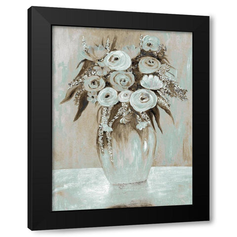 Waiting Beauty 2 Black Modern Wood Framed Art Print with Double Matting by Charest, Doris