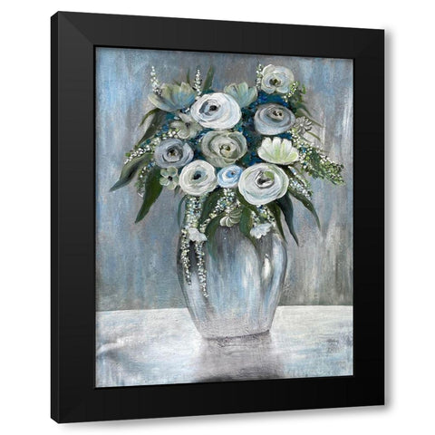 Waiting Beauty 1 Black Modern Wood Framed Art Print with Double Matting by Charest, Doris