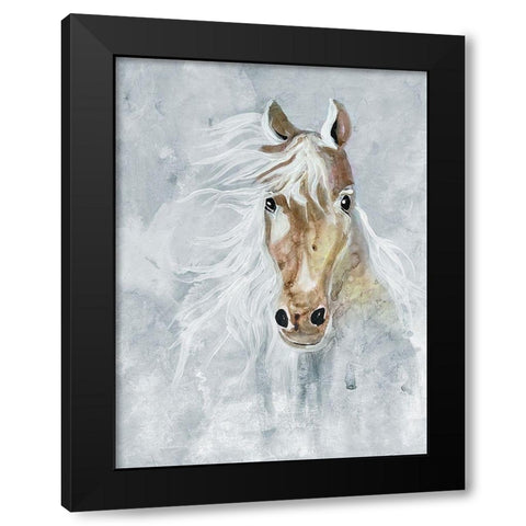 Magical Steed 2 Black Modern Wood Framed Art Print with Double Matting by Charest, Doris