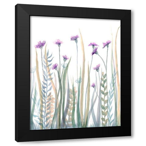 Garden Blooms 1 Black Modern Wood Framed Art Print with Double Matting by Charest, Doris