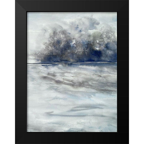 Gloomy Storms 3 Black Modern Wood Framed Art Print by Charest, Doris