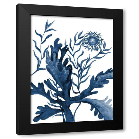 Underwater Life 2 Black Modern Wood Framed Art Print by Charest, Doris