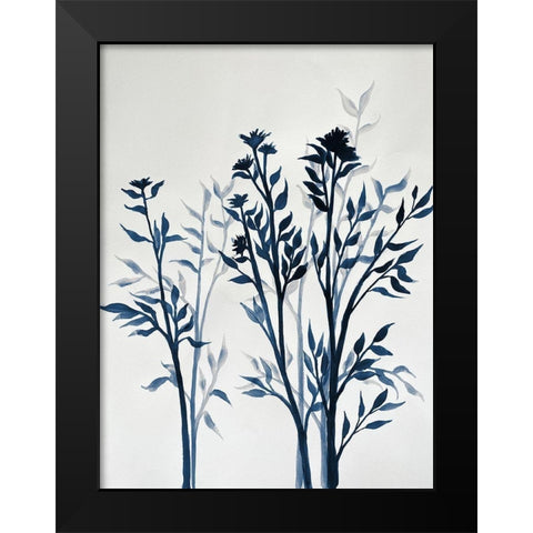 Blue Hue Inspiration 1 Black Modern Wood Framed Art Print by Charest, Doris