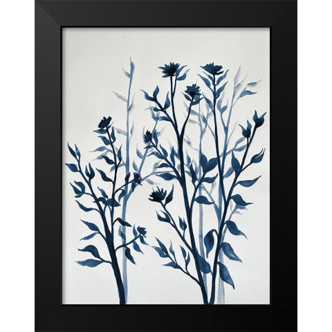Blue Hue Inspiration 2 Black Modern Wood Framed Art Print by Charest, Doris