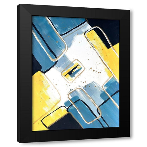 Absentminded Emotion 1 Black Modern Wood Framed Art Print with Double Matting by Charest, Doris