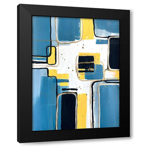 Absentminded Emotion 5 Black Modern Wood Framed Art Print with Double Matting by Charest, Doris