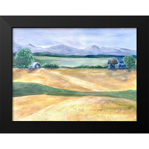 Farmland Beauty 1 Black Modern Wood Framed Art Print by Charest, Doris