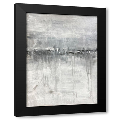 Meditative Horizon 1 Black Modern Wood Framed Art Print with Double Matting by Charest, Doris