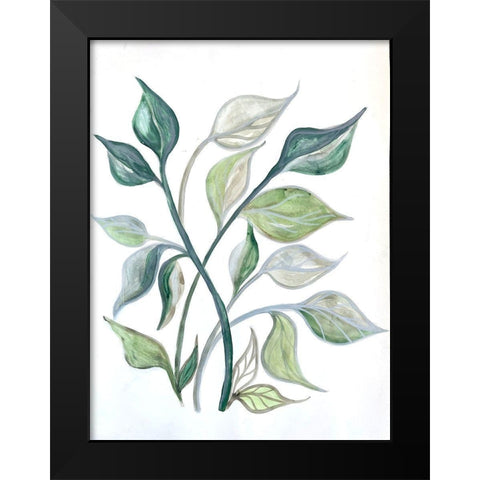 Surfaced Growth 1 Black Modern Wood Framed Art Print by Charest, Doris