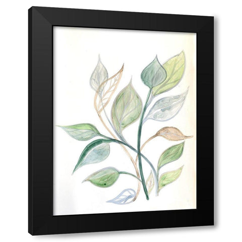 Surfaced Growth 2 Black Modern Wood Framed Art Print by Charest, Doris