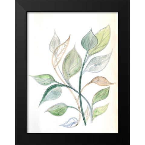 Surfaced Growth 2 Black Modern Wood Framed Art Print by Charest, Doris