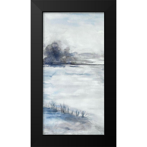 Restless Beaches 2 Black Modern Wood Framed Art Print by Charest, Doris
