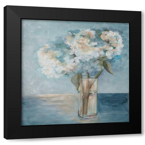 Serenity Black Modern Wood Framed Art Print by Charest, Doris