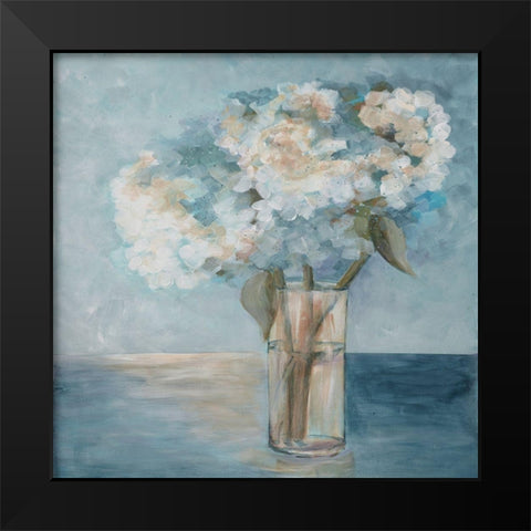 Serenity Black Modern Wood Framed Art Print by Charest, Doris