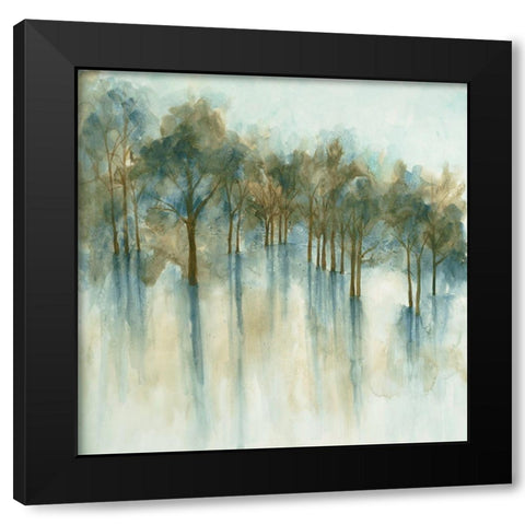 Forest Glen Black Modern Wood Framed Art Print with Double Matting by Charest, Doris