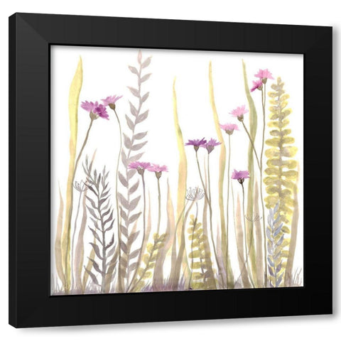 Garden Blooms 2 Black Modern Wood Framed Art Print with Double Matting by Charest, Doris