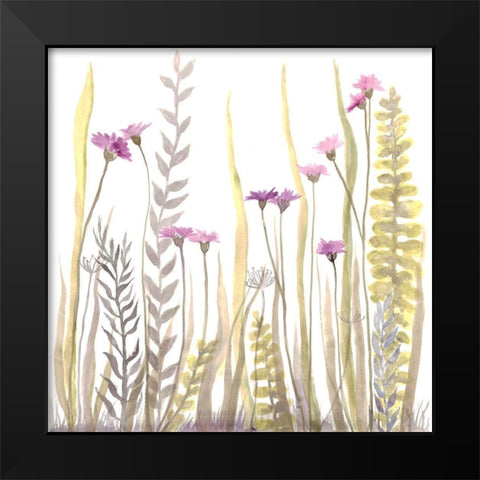 Garden Blooms 2 Black Modern Wood Framed Art Print by Charest, Doris