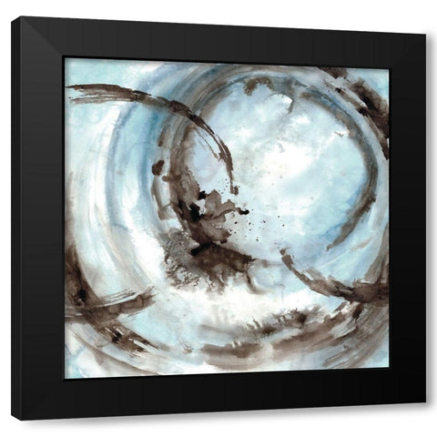 Perigee 1 Black Modern Wood Framed Art Print with Double Matting by Charest, Doris