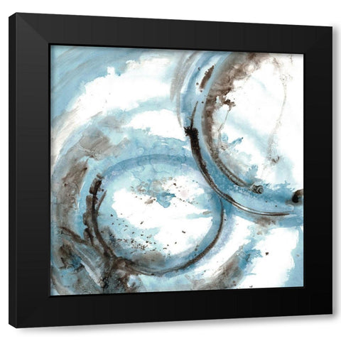 Perigee 2 Black Modern Wood Framed Art Print with Double Matting by Charest, Doris