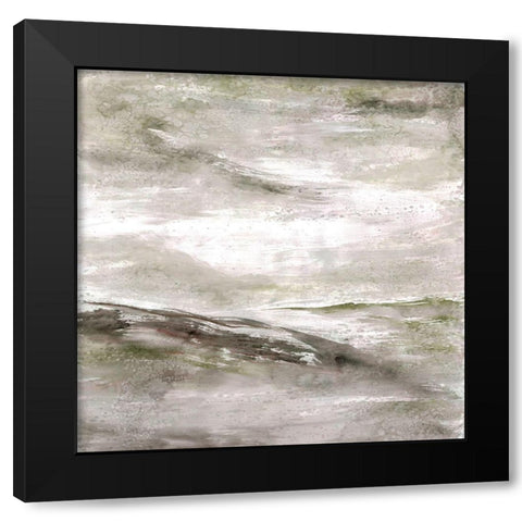 Vacant Apogee 2 Black Modern Wood Framed Art Print with Double Matting by Charest, Doris