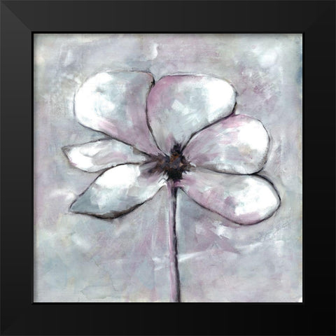 Cherished Bloom 1 Black Modern Wood Framed Art Print by Charest, Doris