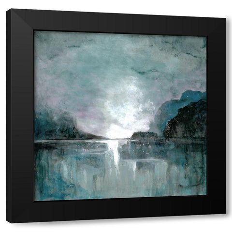 Still Water Black Modern Wood Framed Art Print by Charest, Doris