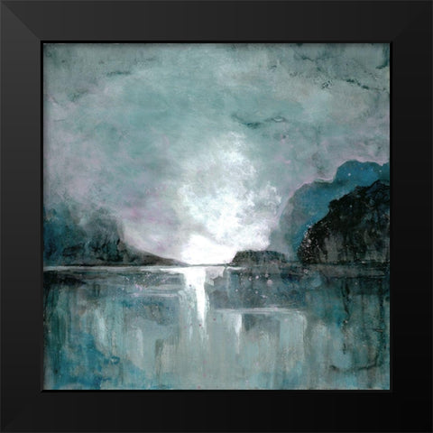 Still Water Black Modern Wood Framed Art Print by Charest, Doris