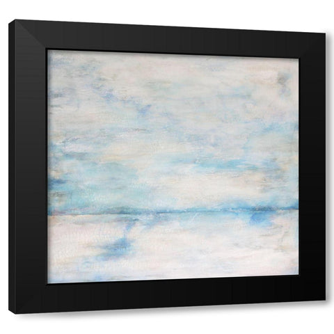 Whiteout 1 Black Modern Wood Framed Art Print by Charest, Doris
