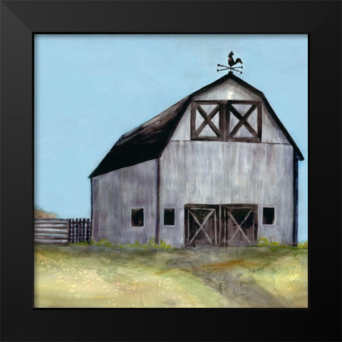 Peaceful Barn 2 Black Modern Wood Framed Art Print by Charest, Doris
